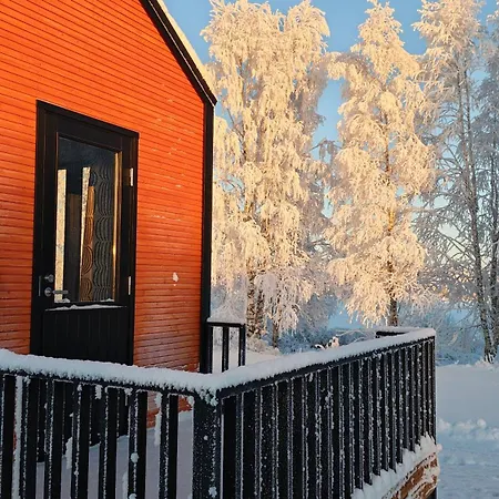 Kemp On The Banks Of The Ounasjoki River Rovaniemi