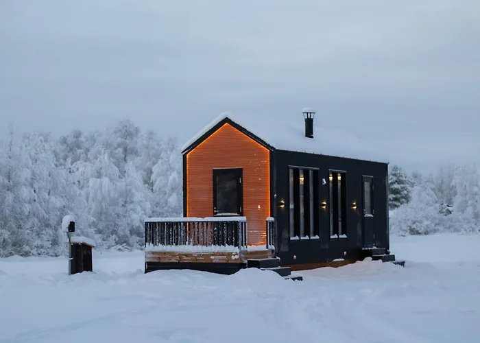 Camping On The Banks Of The Ounasjoki River