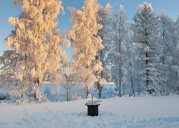 Camping On The Banks Of The Ounasjoki River
